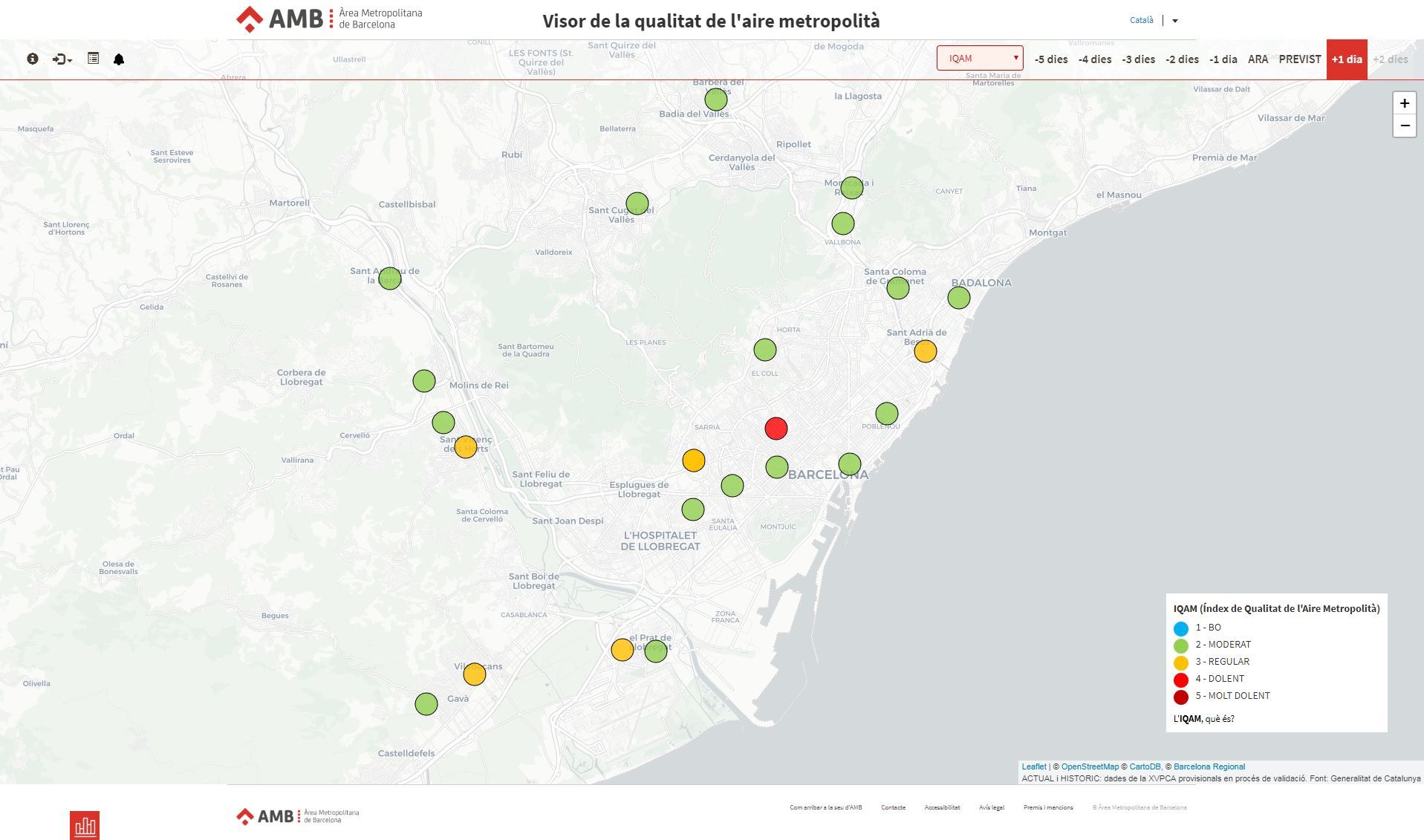 Barcelona Regional - Model de previsió de la qualitat de l'aire a l'Àrea Metropolitana de Barcelona