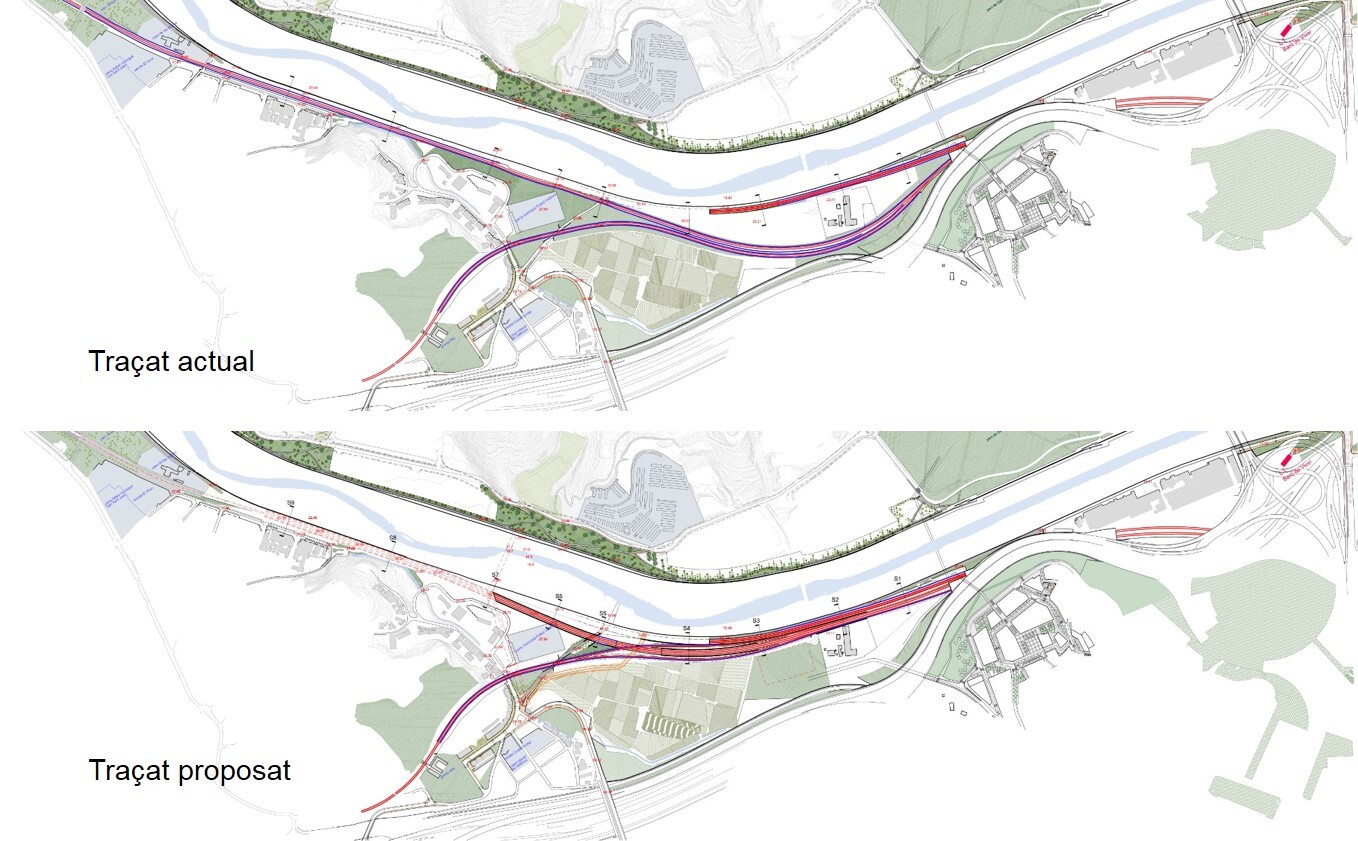 Barcelona Regional - Estudi del soterrament superficial R2 Vallbona-Montcada